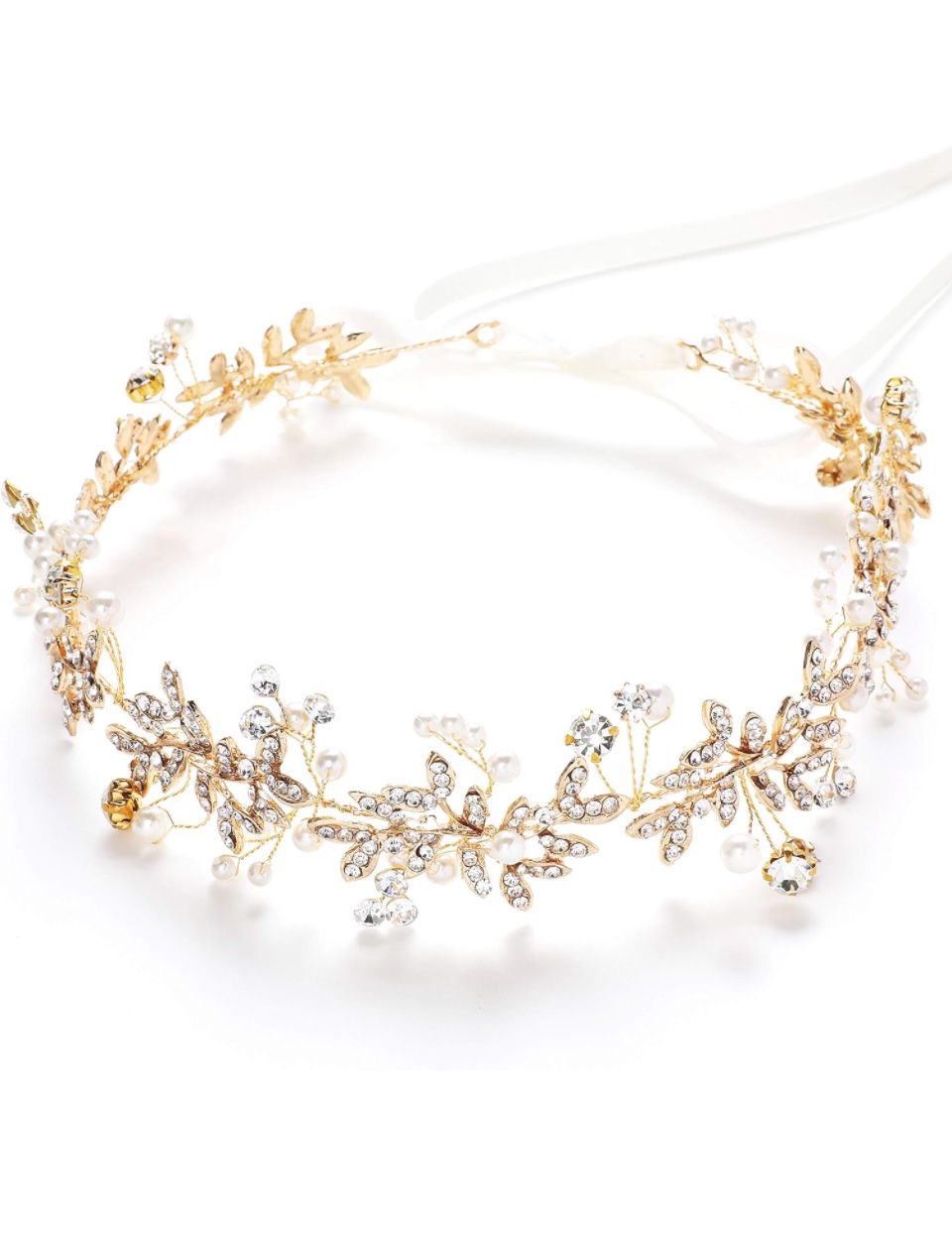 Bridal Headpiece Crystal Floral Tiara