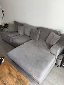 Living spaces Gray Comfortable Couch