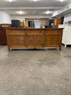 Real Mid Century Modern Thomasville 9 Drawer Dresser Buffet Sidebaord