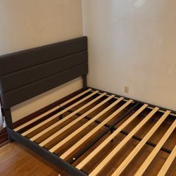 Queen Grey Bed Frame