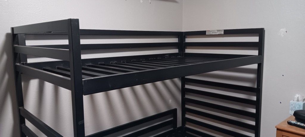 Heavy duty steel bunk beds