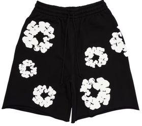 Denim Tears Cotton Wreath Shorts – Black and white – Brand New – Size Large
