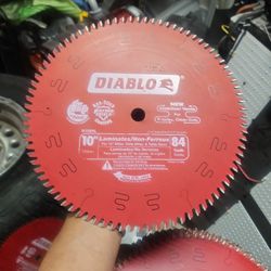 DIABLO 10" SAW BLADES( 84 & 80 )TEETH 11 Blades Total