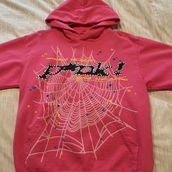 Pink Sp5der Hoodie Size (Mens Small)