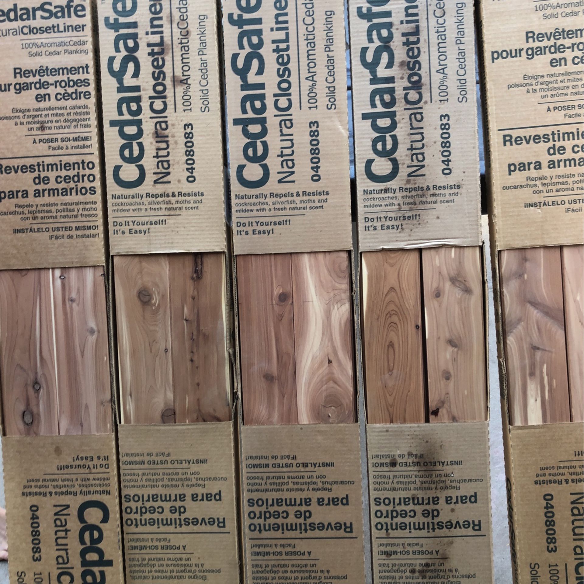 Cedar Closet Liner 15 Square Feet Per Box 5 Boxes