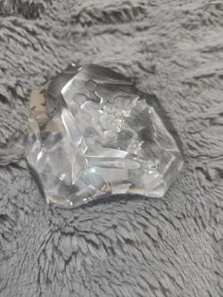 Val St. Lambert crystal Gemini, paperweight.
