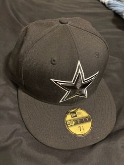 COWBOYS HAT ALL BLACK 7 1/8