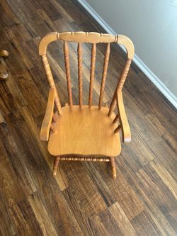 Vintage Wooden  Child Sized Rocker’s Chair Natural or Honey Tone