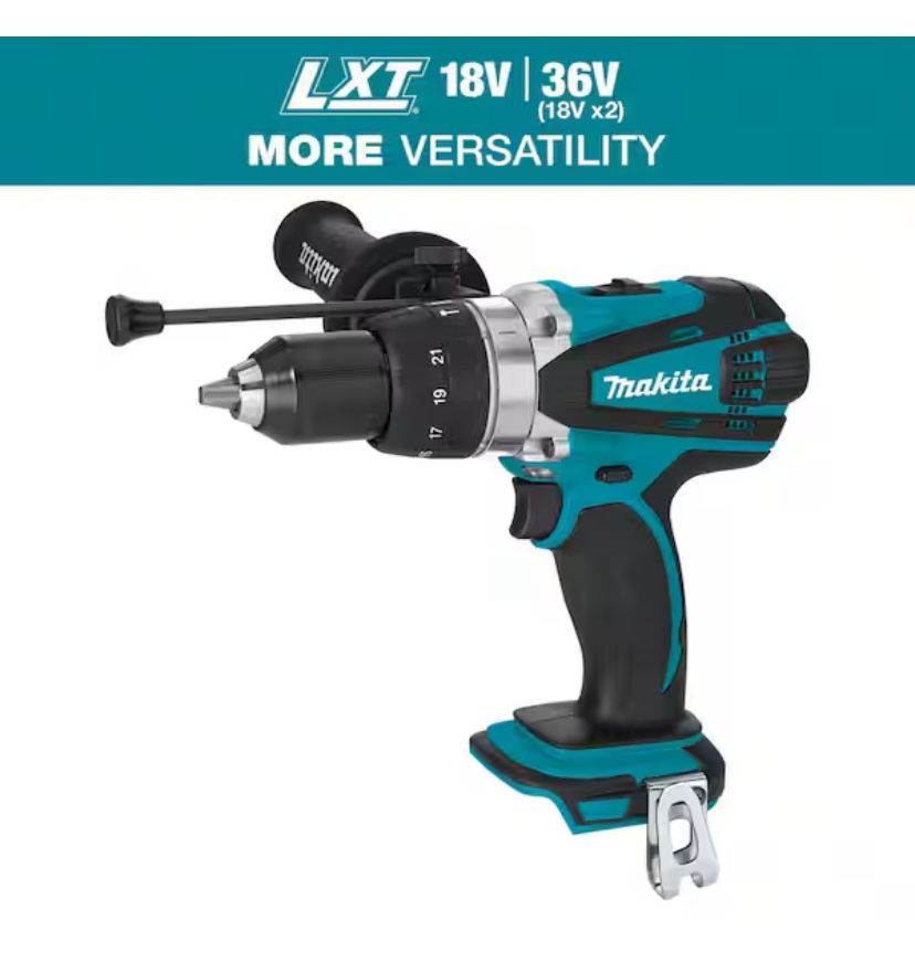 Makita 18V LXT Lithium-Ion 1/2 in. Cordless Hammer Driver/Drill (Tool-Only)@Mak-600