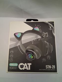 Bluetooth Cat Ears Headset Wireless Headphone