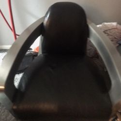2 Leather &Stainless Steel Aviator Chairs $220Each