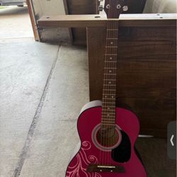 Acoustic guitar PINK 💕