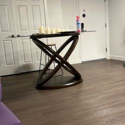 Counter Height Wood Table