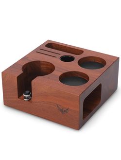 54mm Espresso Tamping Station For Breville Rosewood Fits Barista Express, Pro, Touch, Bambino Plus, and Infuser Espresso Machine Accessories Tamper St