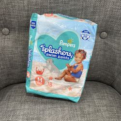 Pampers Swim Diapers 18 Count Size Medium 