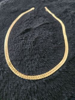 14 KT 30 G GOLD HERRINGBONE NECKLACE