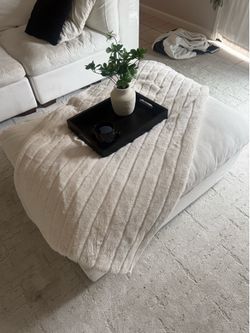 white five section couch