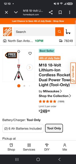 Milwaukee light stand tool only
