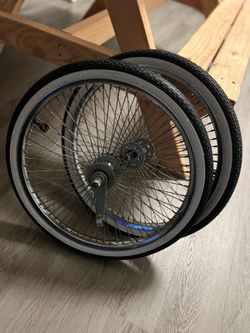 Lowrider Bike Wheels with Tires Set of 2