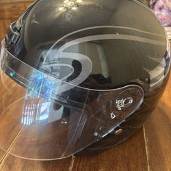 Harley-Davidson Full-Face Motorcycle Helmet – Gloss Black w/ Silver Graphics – Size S