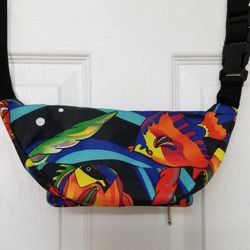 Tropical Print Fanny Pack 