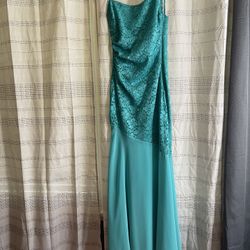 Vestido  Talla S Color Verde Turquesa 