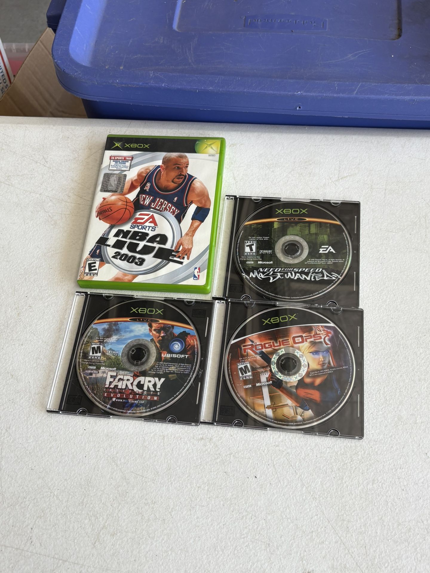 Original Xbox Video games lot of 4
