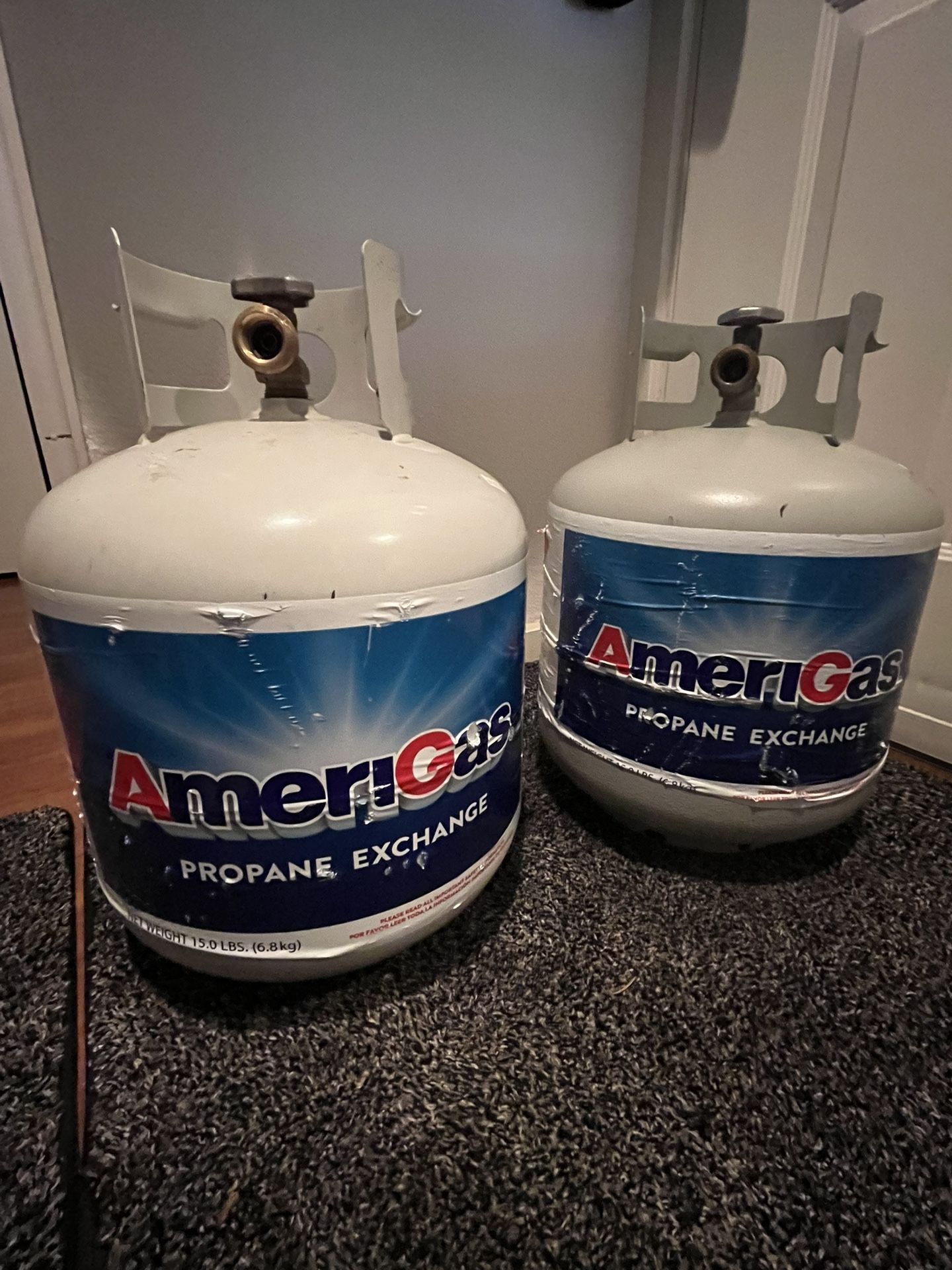 Two Full 15lb AmeriGas Propane Tanks – $50 Each