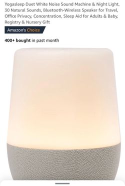 White noise Yoga Sleep Duet sound machine