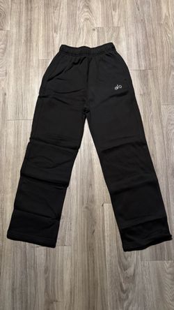 XS Black Alo Accolade Straight Leg Sweatpants