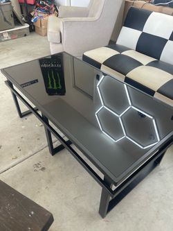 Black Glass Coffee Table