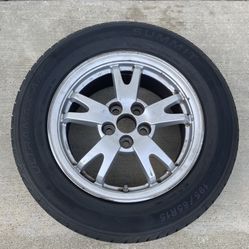 1 — 195/65r15 5x3.94 5x100 Stock Prius Corolla Impreza Wheel Rim Tire!!!
