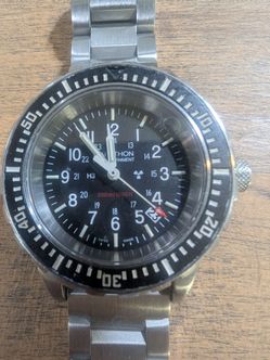 Swiss Marathon 41mm TSAR Dive Diver Watch w Bracelet and Strap