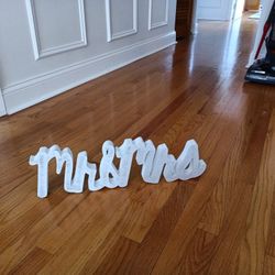 Mr. and Mrs  Wedding Sign