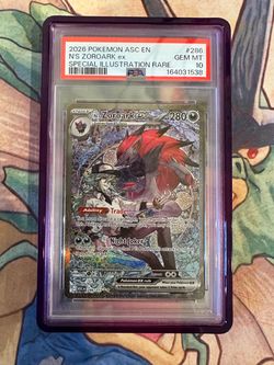 N’s Zoroark EX Pokemon Ascended Heroes PSA 10