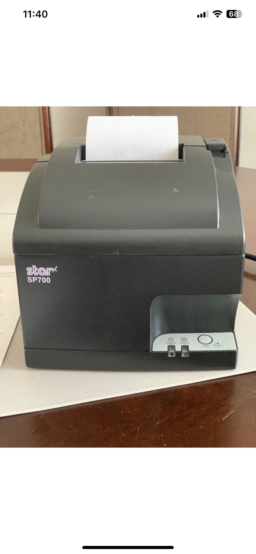 POS Kitchen/Bar Printer Star SP 700 New