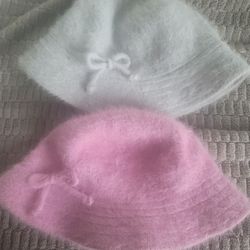 Pink And Gray Hat Women's 