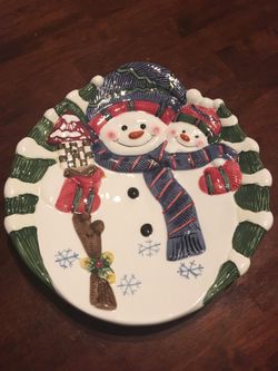 Snowman Dish