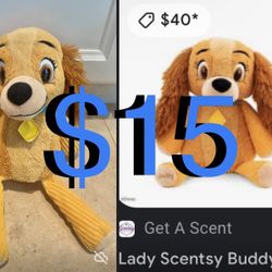 $15 Disney Scentsy Lady and the Tramp plush