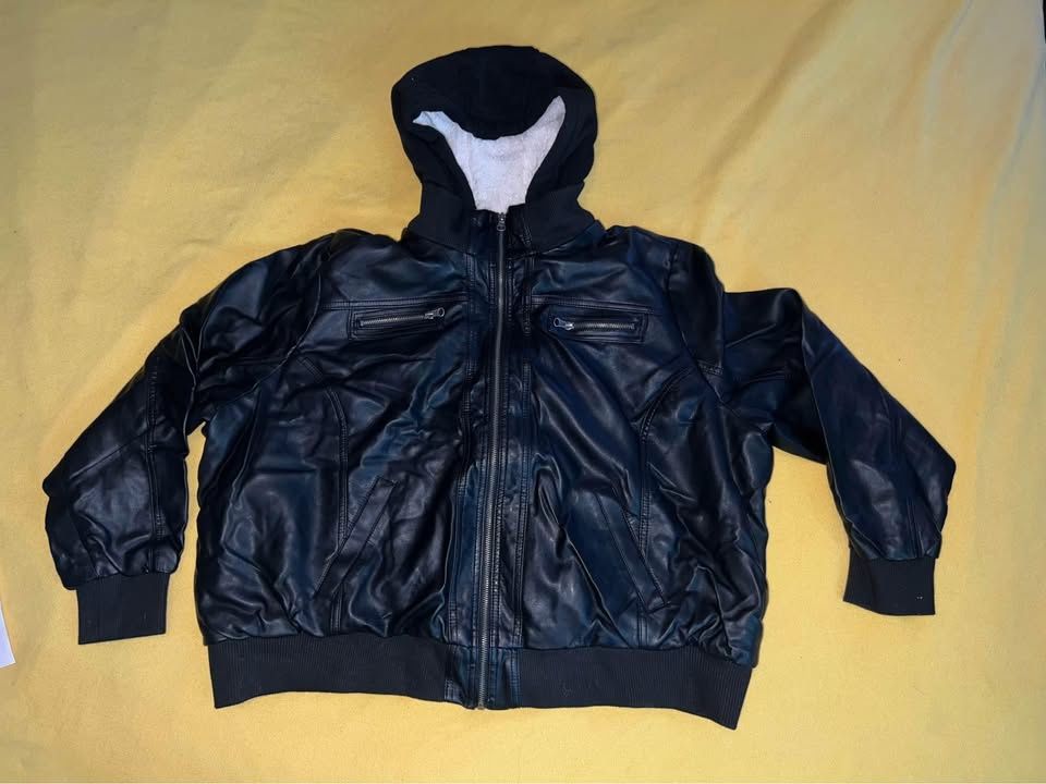 3x Leather & Sherpa Heavy Jacket