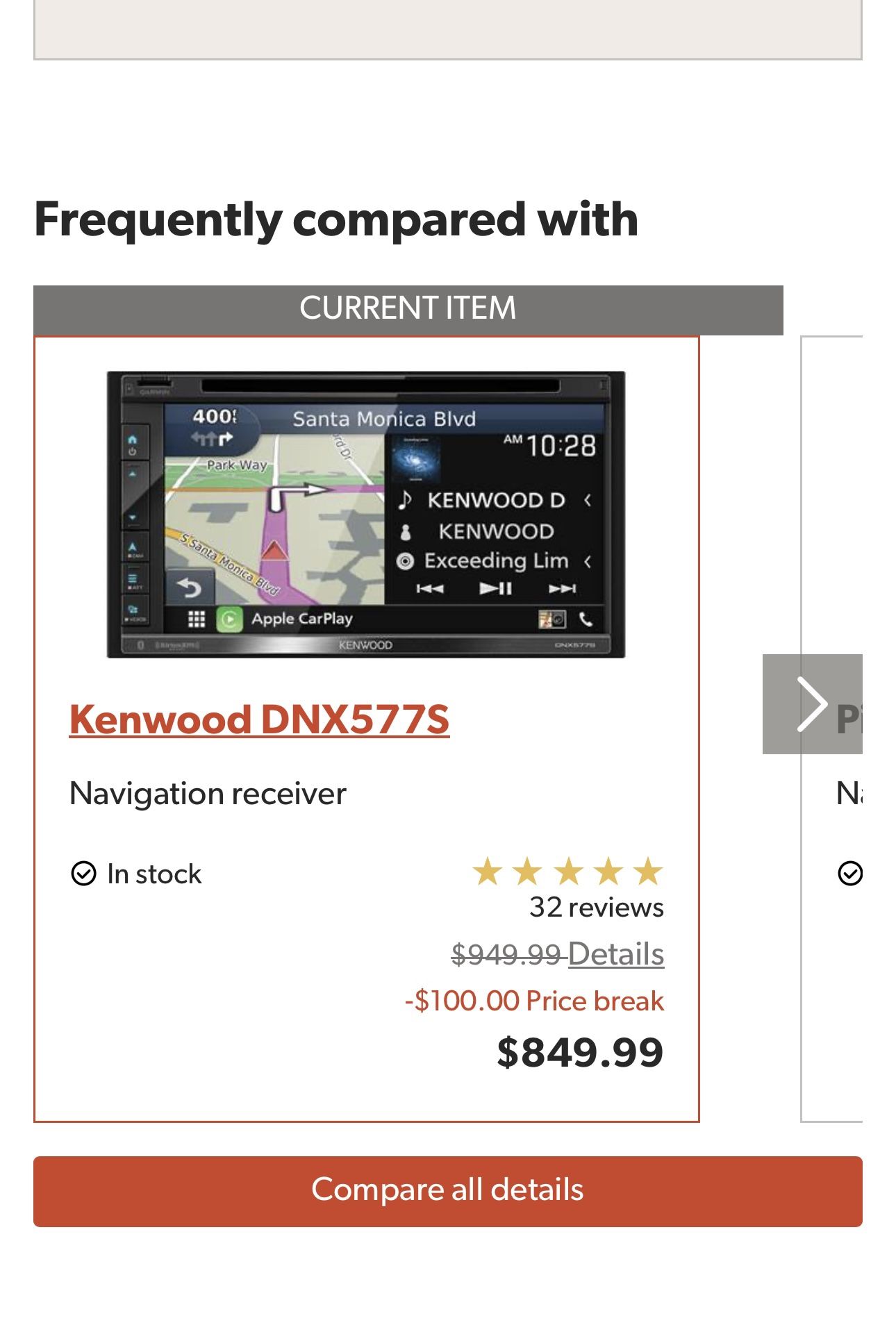 Kenwood Stereo Touch Screen 