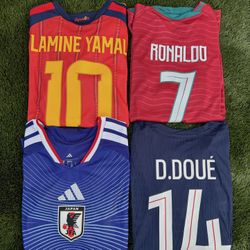 Last 4 Soccer Jerseys — Bundle Deal Available