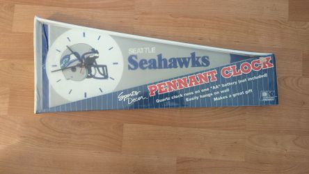 Seattle Seahawks Pennant Clock