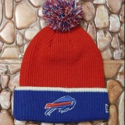 Buffalo Bills New Era 2TONE Cuffed Knit Beanie W/Pom (NW/OT) UNWORN!😇 MINT CONDITION!👀🤯 Please Read Description.
