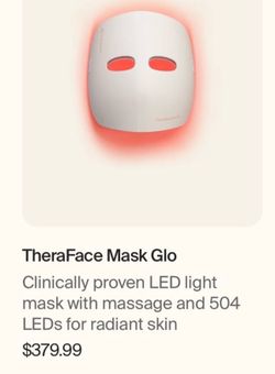 Red Light Mask LED Red Infrared And Blue Light Theraface GLO Therabody