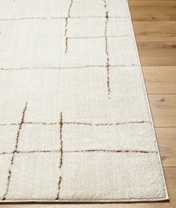 Area rug 9.2x12 - excellent condition - beige w/brown accent