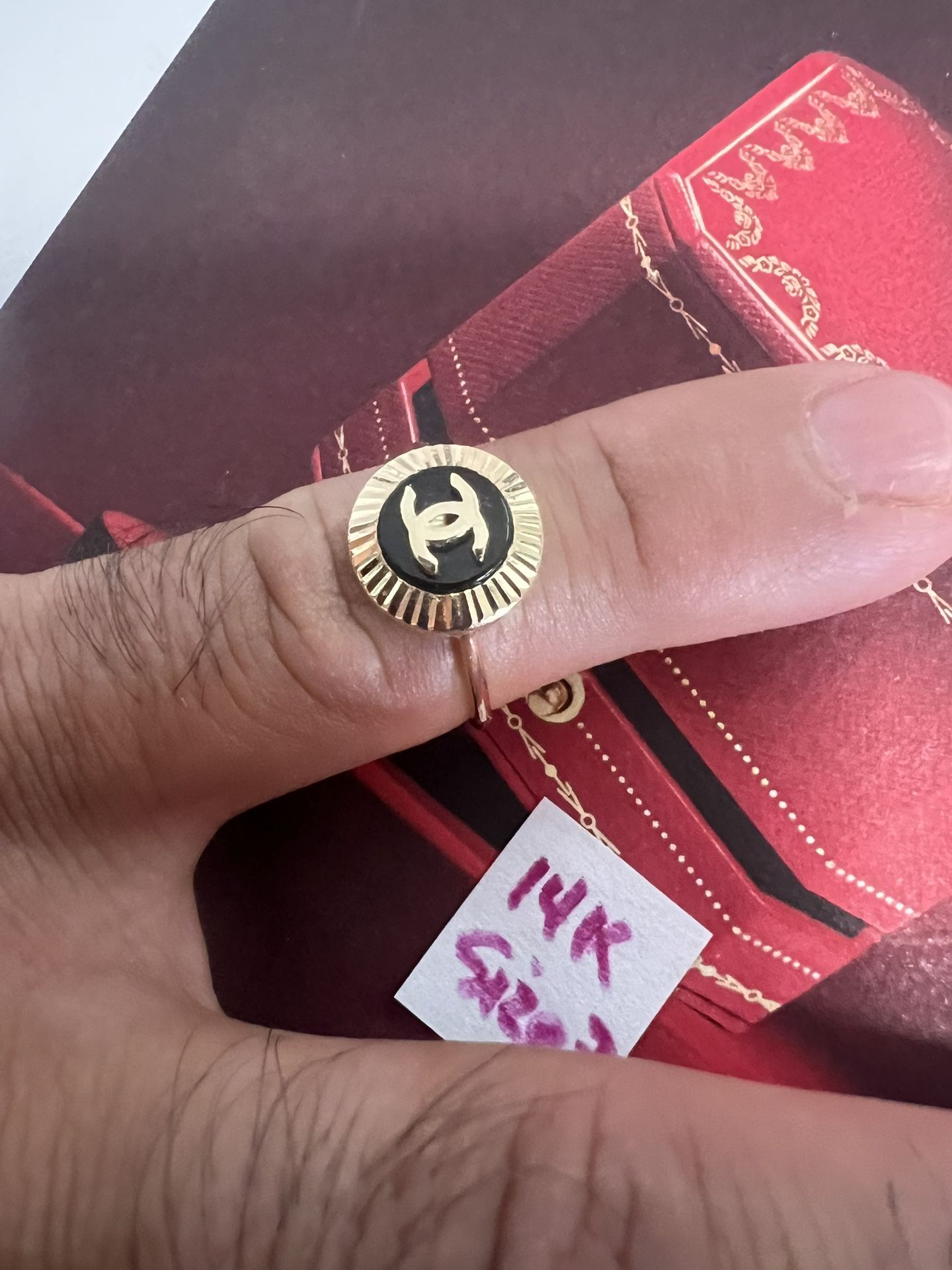 14K Solid Hold Ring For Wedding Size 7