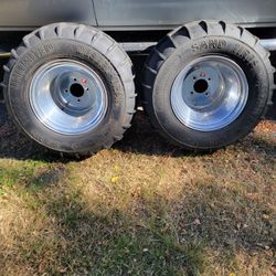 Paddle Tires On Douglas Wheels VW 4 Lug