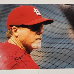 MARK MCGWIRE Signed Photo St. Louis Cardinals 11x14