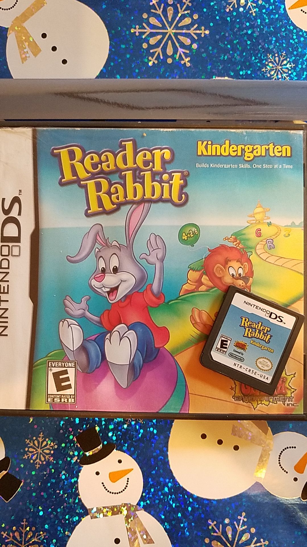 Nintendo DS DSi Reader Rabbit Kindergarten game
